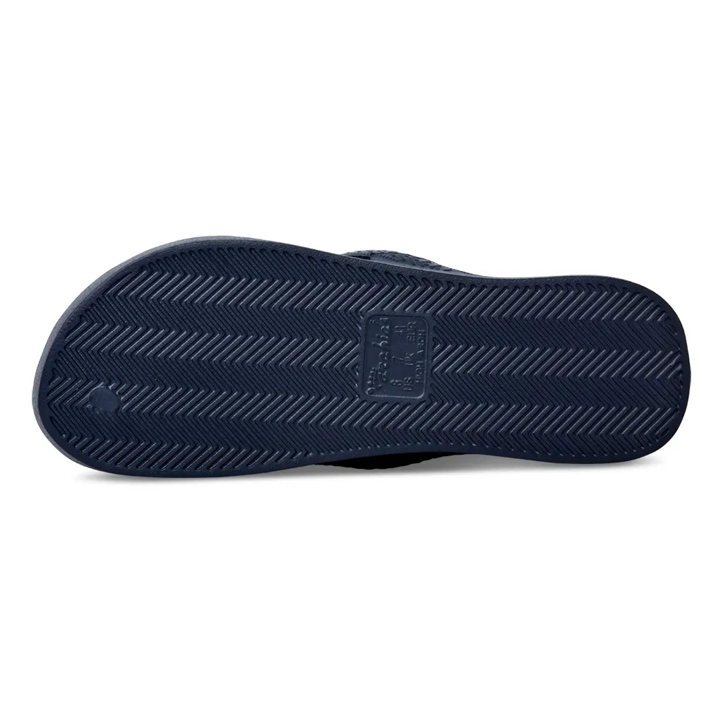 Archies Arch Support Flip Flops/Thongs - Navy