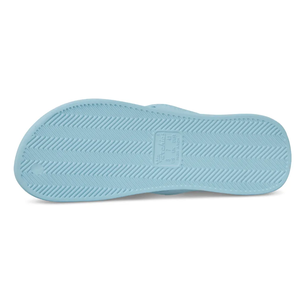 Archies Arch Support Flip Flops/Thongs - Sky Blue