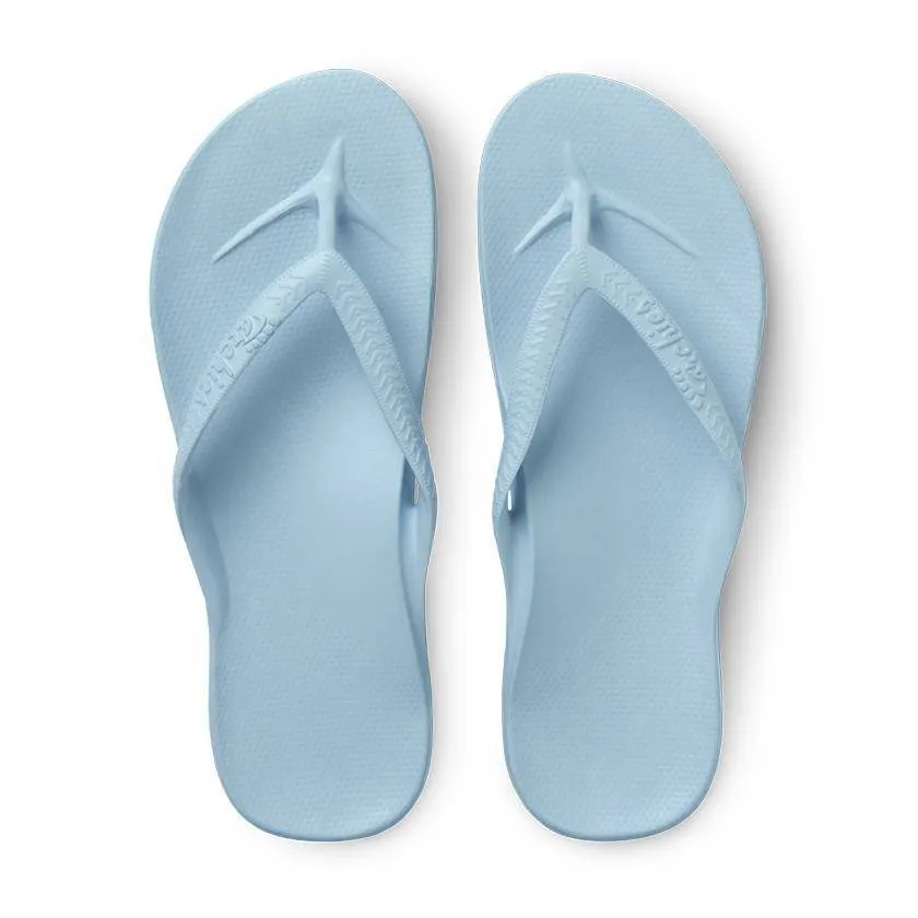 Archies Arch Support Flip Flops/Thongs - Sky Blue