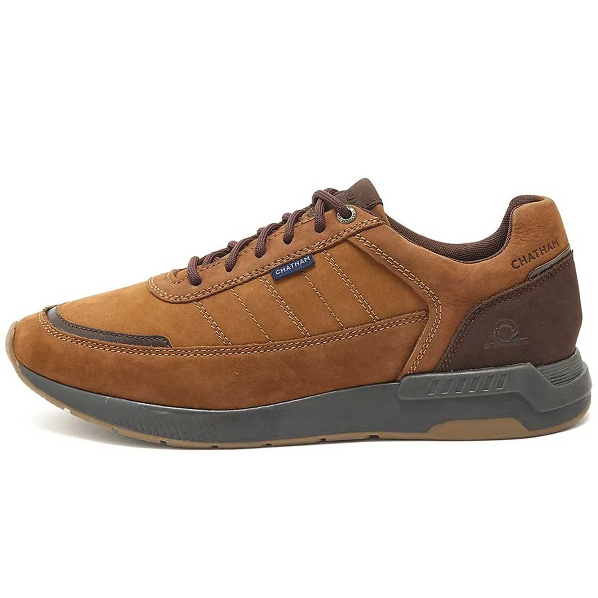 CHATHAM Polperro Premium Nubuck Trainers - Men's - Tan