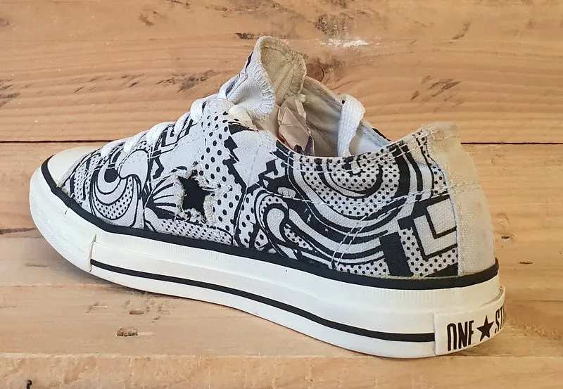 Converse Chuck Taylor All Star Low Trainers UK5/US7/EU37.5 M88 Black/White