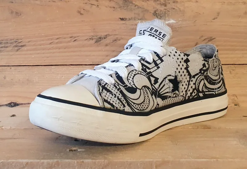 Converse Chuck Taylor All Star Low Trainers UK5/US7/EU37.5 M88 Black/White