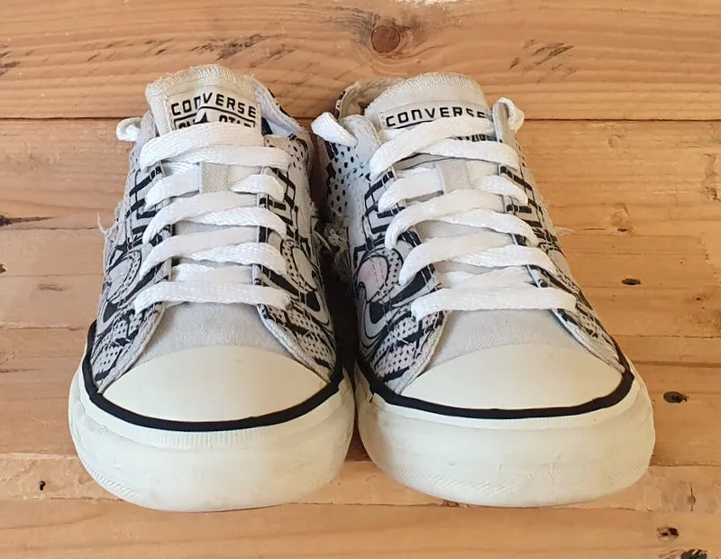 Converse Chuck Taylor All Star Low Trainers UK5/US7/EU37.5 M88 Black/White