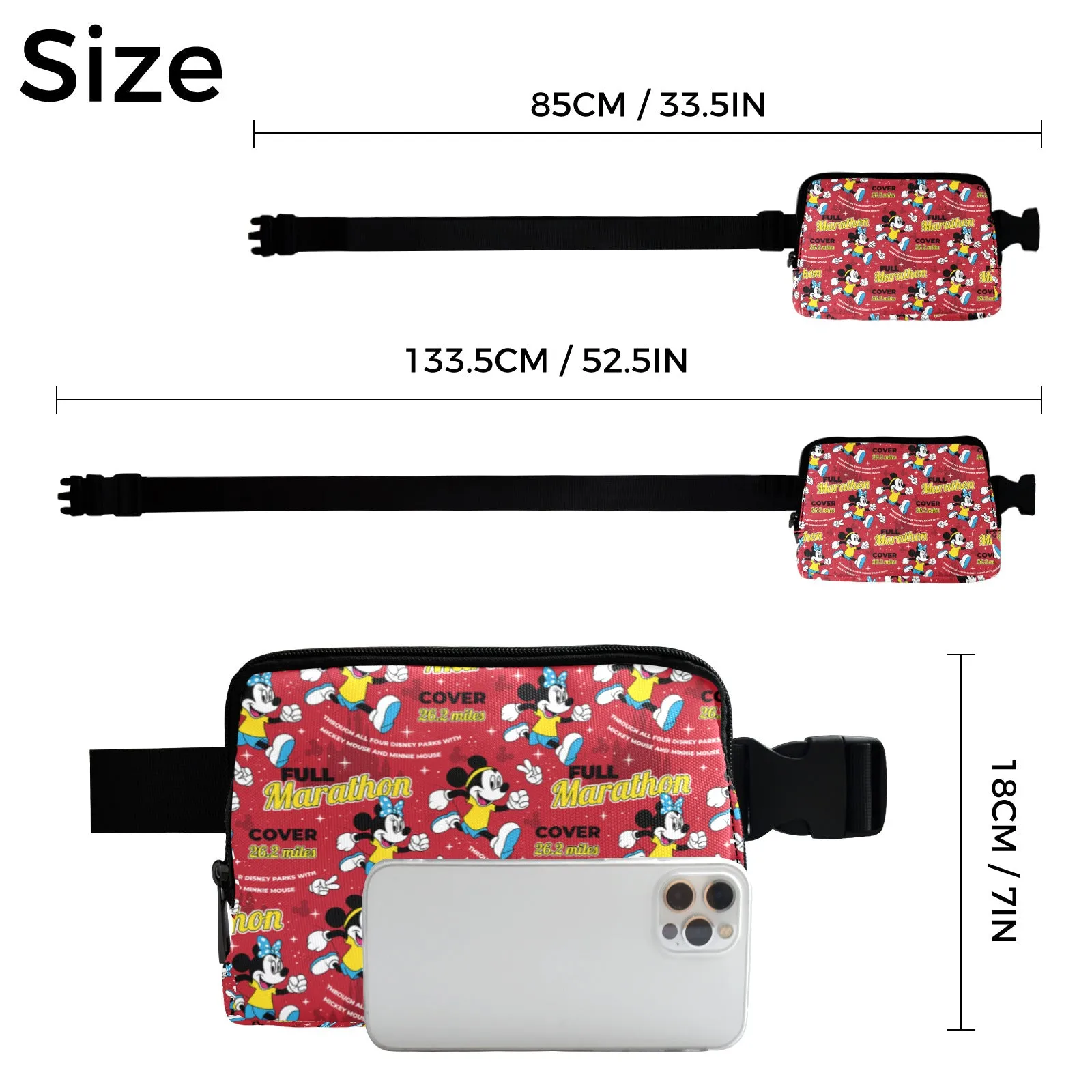 Mickey And Minnie Marathon Belt Bag